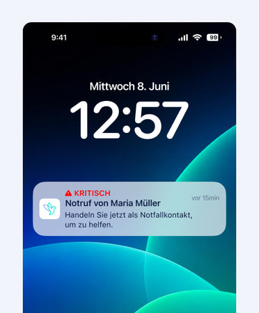 Notruf ausgelöst.