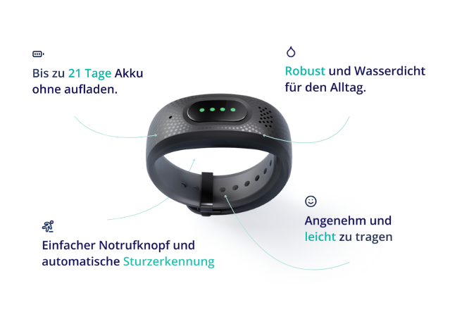 gardia notruf armband notrufarmband senioren notrufarmband mit sturzerkennung notrufuhr notrufsystem hausnotruf notfallarmband senioren my gardia app notrufuhr armband