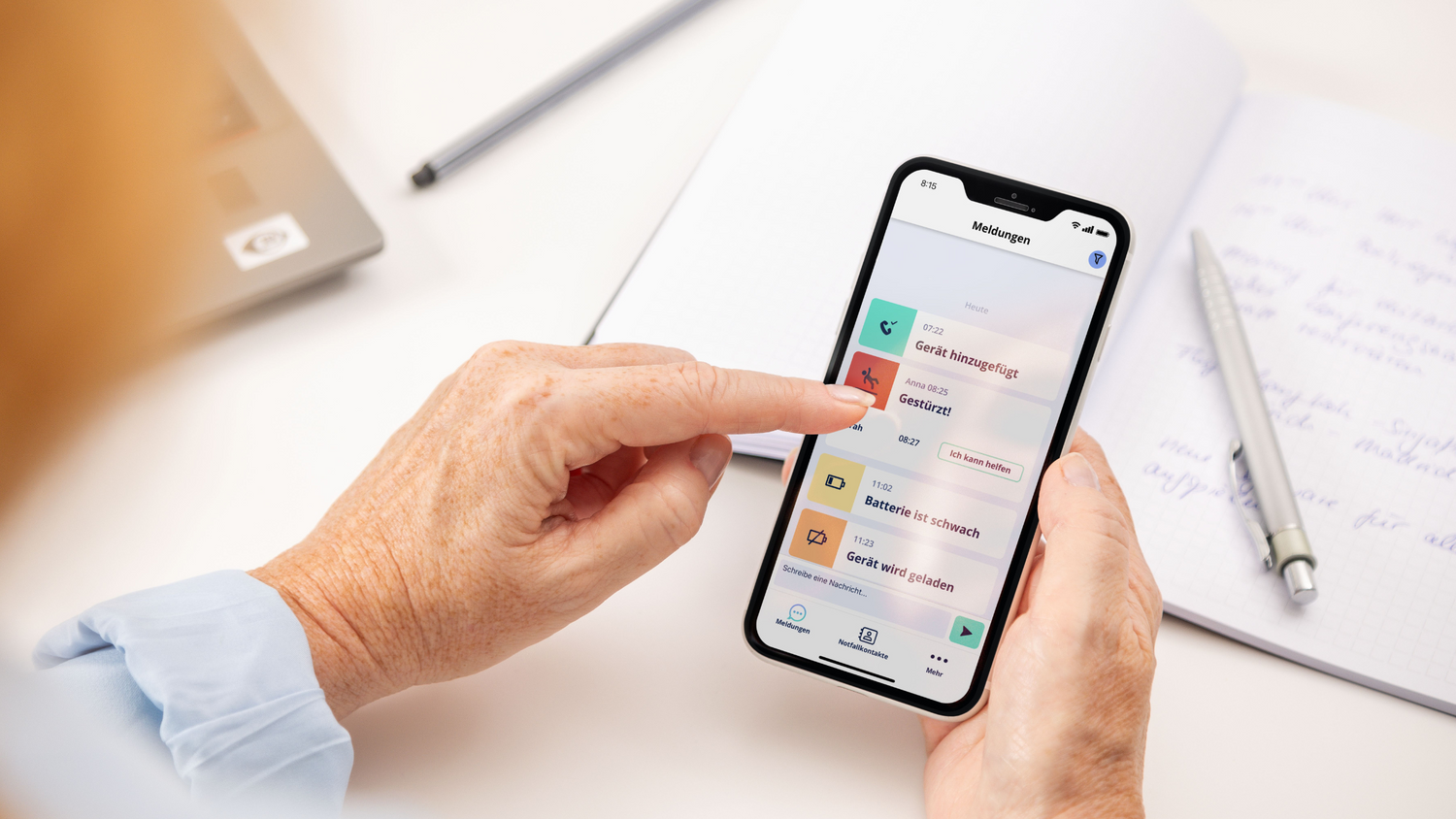 Immer auf dem aktuellen Stand mit der MyGardia App für Angehörige.